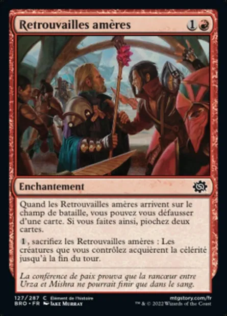 Retrouvailles amères, carte Magic BRO 127 — extension La Guerre Fratricide