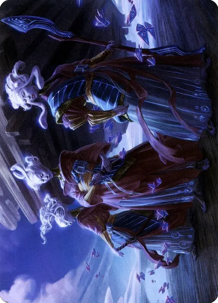 Guardians of Oboro // Guardians of Oboro, Magic card ANEO 30 — Neon Dynasty Art Series set