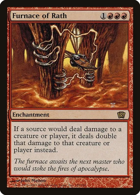 Fourneau de Rajh, carte Magic 8ED 187★ — extension Huitième Edition
