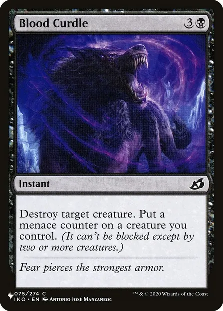 Blood Curdle, Magic card PLST IKO-75 — The List set