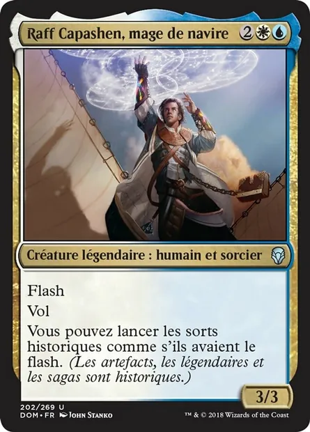Raff Capashen, mage de navire, carte Magic DOM 202 — extension Dominaria