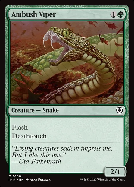 Ambush Viper, Magic card INR 186 — Innistrad Remastered set