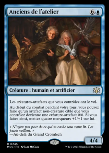 Anciens de l'atelier, carte Magic MOC 245 — extension March of the Machine Commander