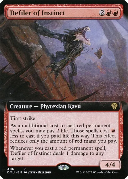 Defiler of Instinct, Magic card DMU 406 — Dominaria United set