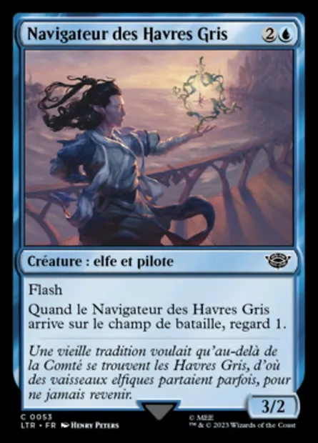Navigateur des Havres Gris, carte Magic LTR 53 — extension Le Seigneur des Anneaux : chroniques de la Terre du Milieu