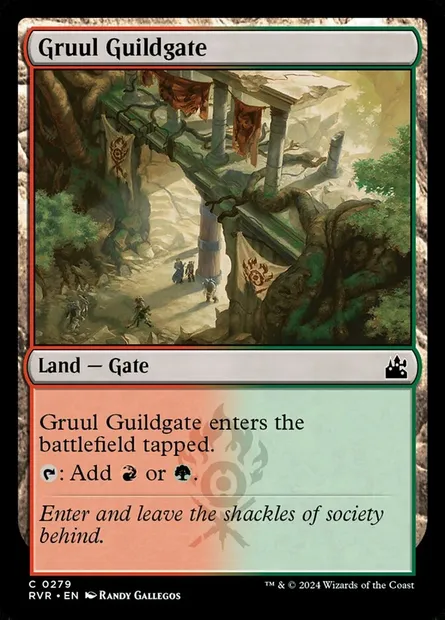 Gruul Guildgate, Magic card RVR 279 — Ravnica Remastered set