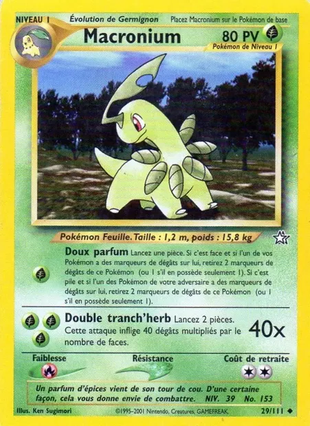 Macronium, carte Pokémon NG 29 — extension Neo Genesis