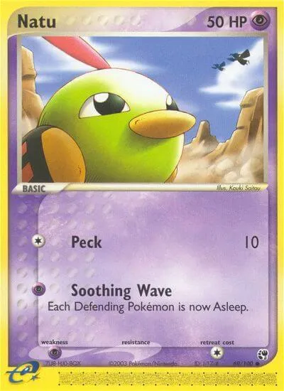 Natu, Pokémon card SS 69 — Sandstorm set