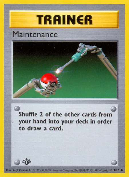 Maintenance, Pokémon card BS 83 — Base Set set