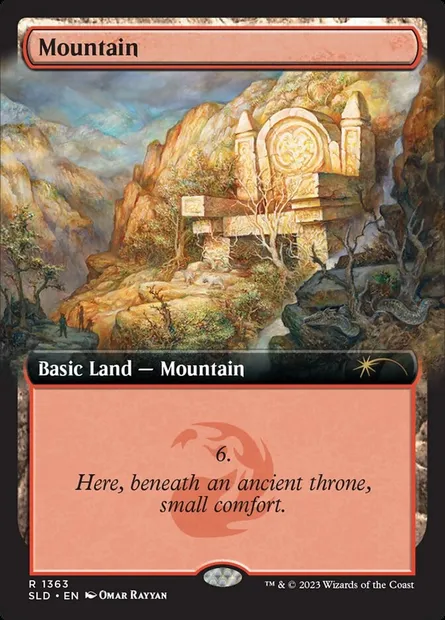 Montagne, carte Magic SLD 1363 — extension Secret Lair Drop