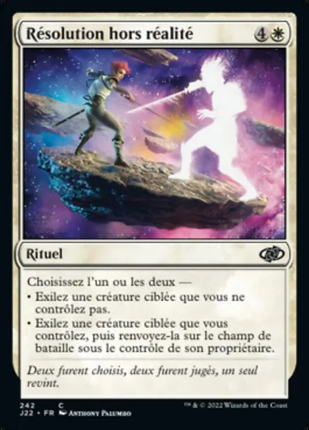Résolution hors réalité, carte Magic J22 242 — extension Jumpstart 2022