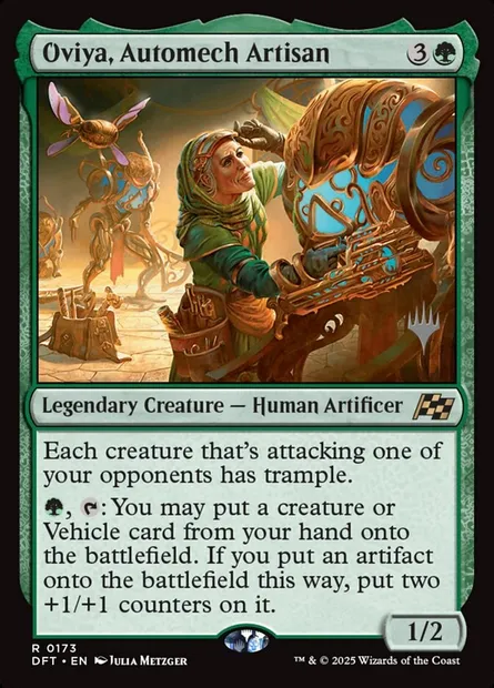 Oviya, Automech Artisan, Magic card PDFT 173p — Aetherdrift Promos set