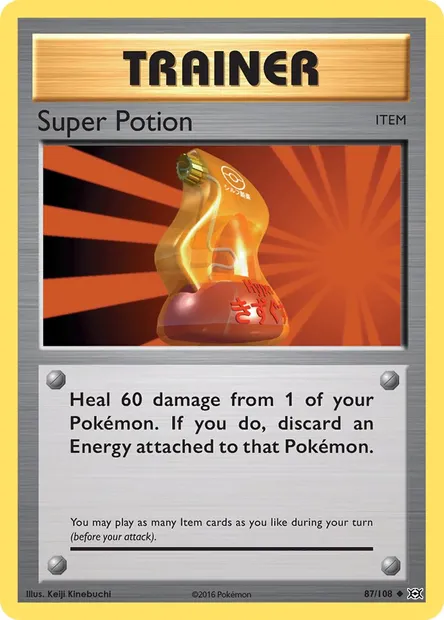 Super Potion, Pokémon card EVO 87 — Evolutions set