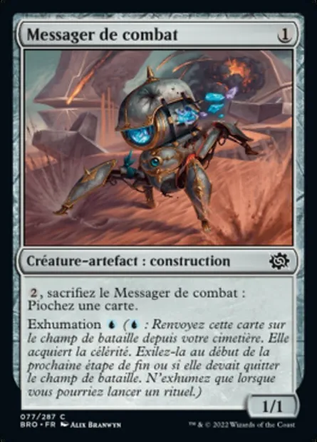 Messager de combat, carte Magic BRO 77 — extension La Guerre Fratricide