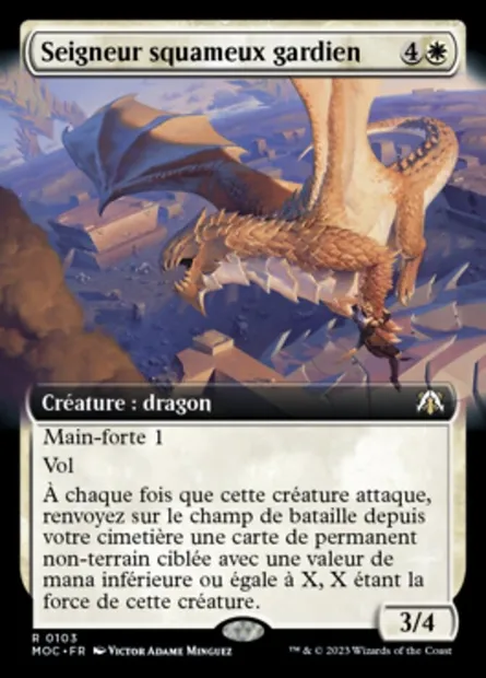 Seigneur squameux gardien, carte Magic MOC 103 — extension March of the Machine Commander