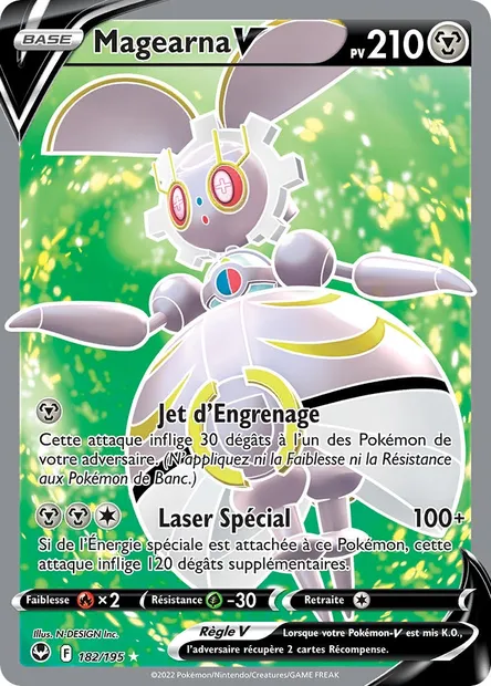Magearna V, carte Pokémon SIT 182 — extension Tempête Argentée