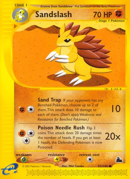 Sandslash, Pokémon card SK 93 — Skyridge set