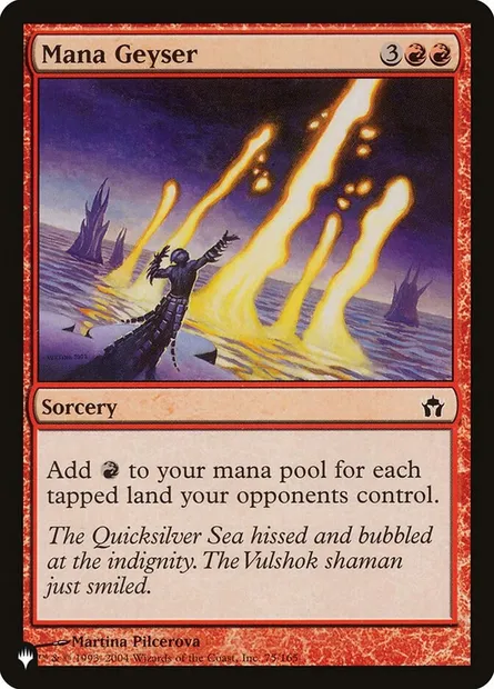 Mana Geyser, Magic card PLST 5DN-75 — The List set