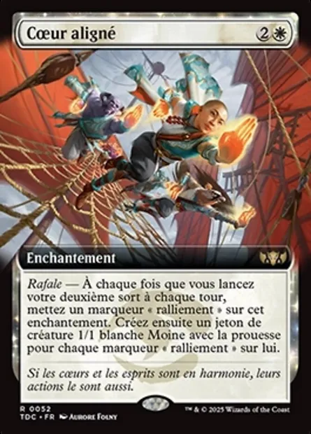 Cœur aligné, carte Magic TDC 52 — extension Tarkir: Dragonstorm Commander