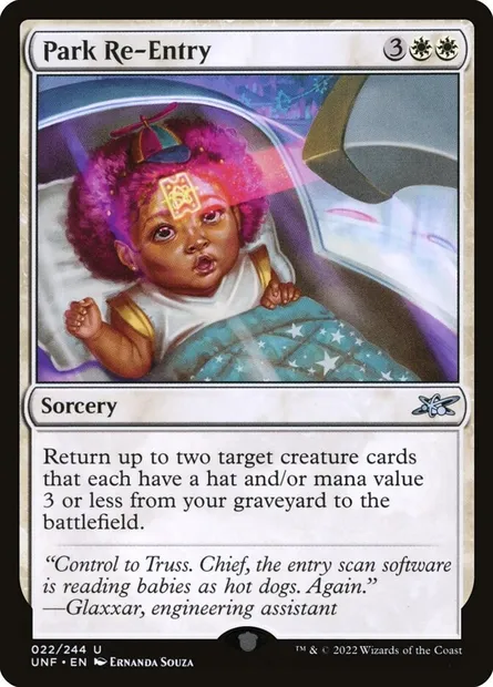 Park Re-Entry, carte Magic UNF 22 — extension Unfinity
