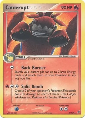 Camerupt, Pokémon card TDX 004-2 — Theme Deck & Blisters Exclusives set