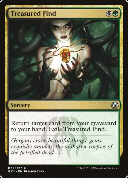 Treasured Find, Magic card GK1 72 — GRN Guild Kit set