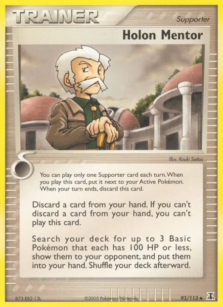 Holon Mentor, Pokémon card DS 93 — Delta Species set