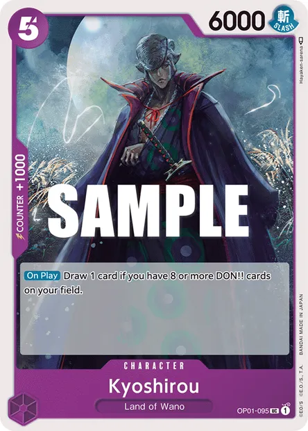 Kyoshirou, carte One Piece OP01-095 — extension ROMANCE DAWN