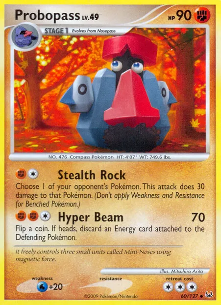 Probopass, Pokémon card PL 60 — Platinum set