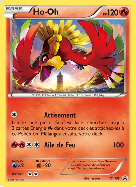 Ho-Oh, carte Pokémon XY 153 — extension Promo XY