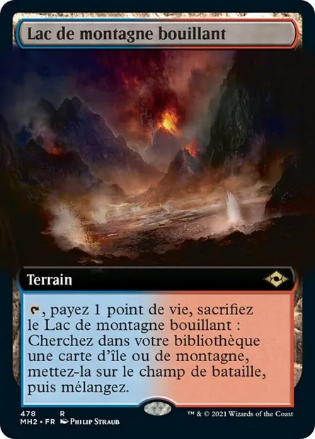 Lac de montagne bouillant, carte Magic MH2 478 — extension Horizons du Modern 2