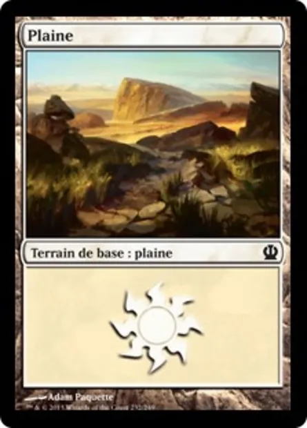 Plaine, carte Magic THS 232 — extension Theros