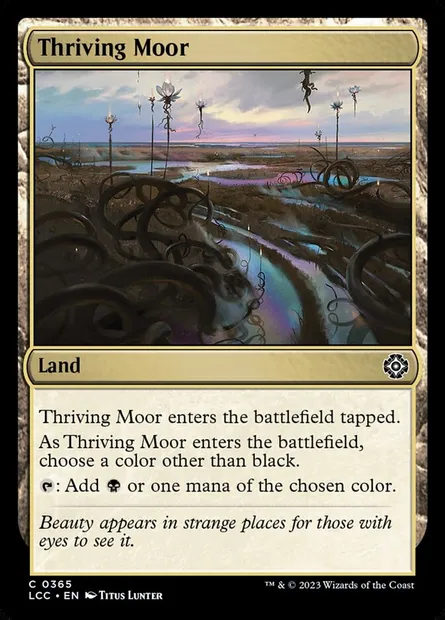 Thriving Moor, Magic card LCC 365 — The Lost Caverns of Ixalan Commander set