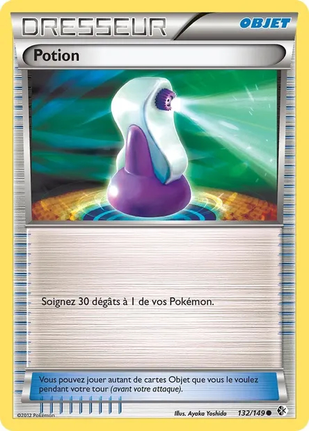 Potion, carte Pokémon BCR 132 — extension Frontières Franchies