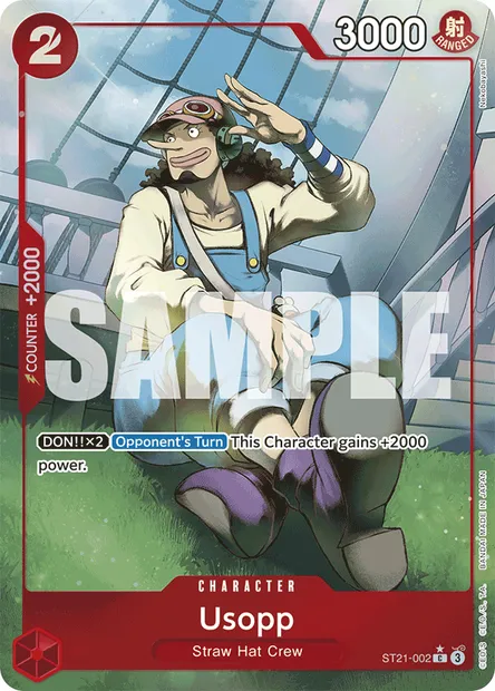 Usopp, One Piece card ST21-002 — GEAR5 set