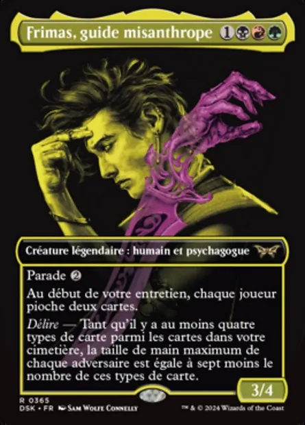 Frimas, guide misanthrope, carte Magic DSK 365 — extension Duskmourn: House of Horror