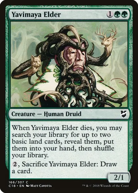 Yavimaya Elder, Magic card C18 166 — Commander 2018 set