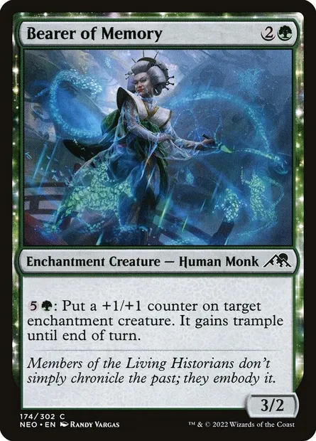 Bearer of Memory, Magic card NEO 174 — Kamigawa: Neon Dynasty set