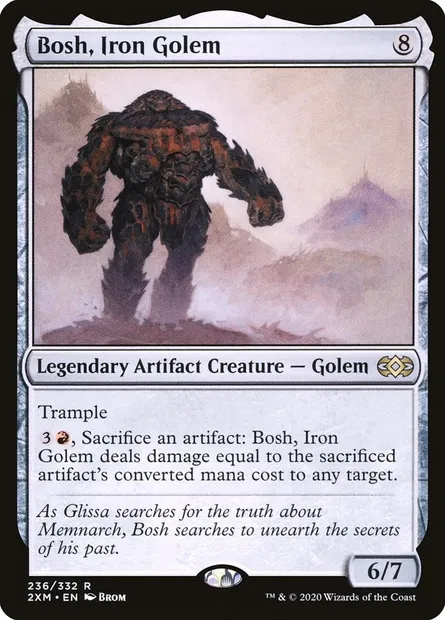 Bosh, Iron Golem, Magic card 2XM 236 — Double Masters set