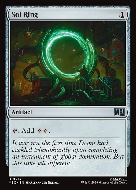 Anneau solaire, carte Magic MSC 213 — extension Marvel Super Heroes Commander