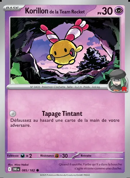 Korillon de la Team Rocket, carte Pokémon DRI 085 — extension Rivalités Destinées