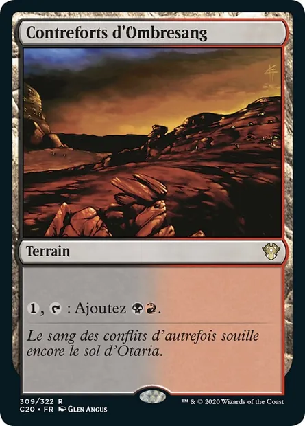 Contreforts d'Ombresang, carte Magic C20 309 — extension Commander 2020