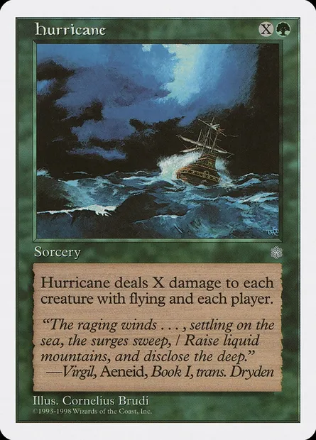 Hurricane, Magic card ATH 58 — Anthologies set