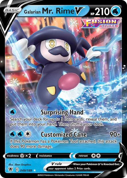 Galarian Mr. Rime V, Pokémon card ASR 049 — Astral Radiance set