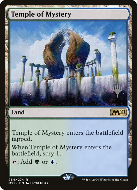 Temple of Mystery, Magic card PM21 254p — Core Set 2021 Promos set