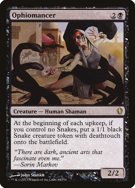 Ophiomancer, Magic card C13 84 — Commander 2013 set