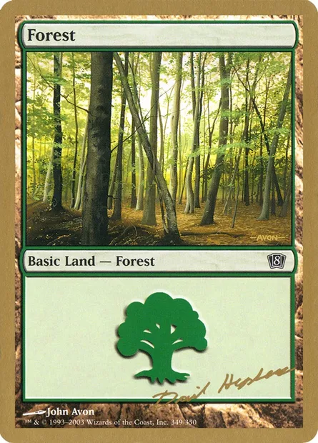 Forêt, carte Magic WC03 dh349 — extension World Championship Decks 2003