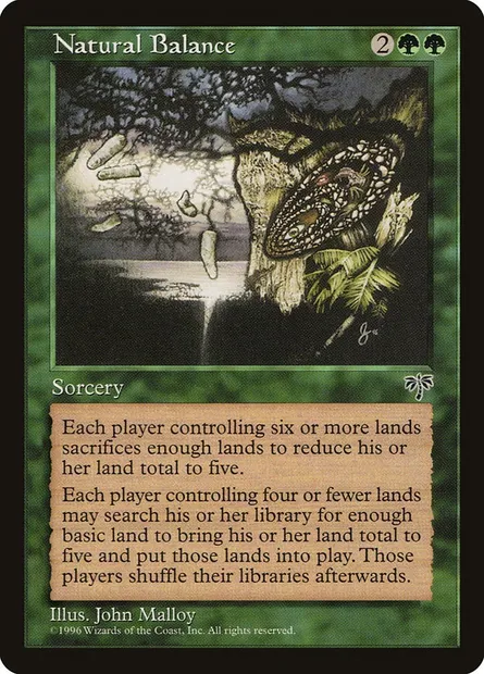 Balance naturelle, carte Magic MIR 231 — extension Mirage