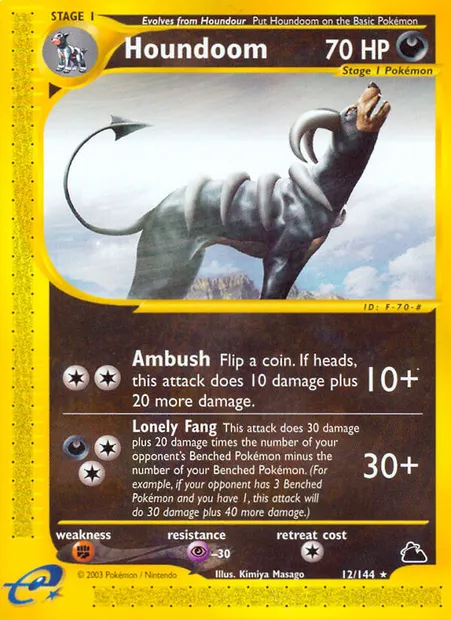 Houndoom, Pokémon card SK 12 — Skyridge set