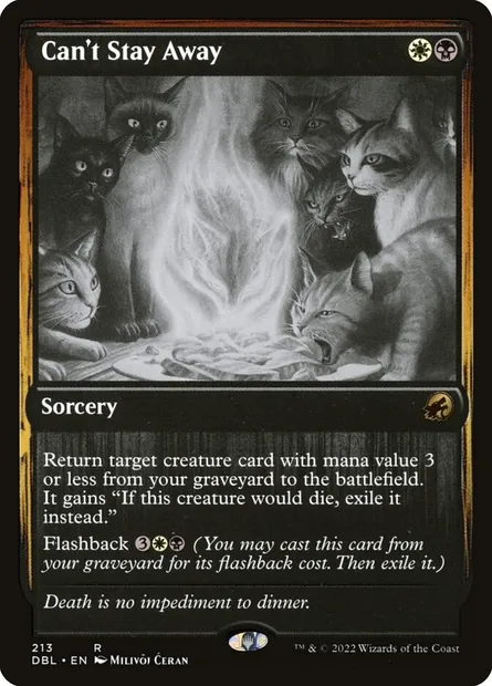 Can't Stay Away, Magic card DBL 213 — Innistrad: Double Feature set